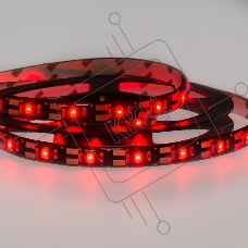 LED лента с USB коннектором 5 В, 8 мм, IP65, SMD 2835, 60 LED/m, цвет свечения красный
