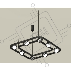 Светильник Ambrella light XB9182153/8 SBK/FR черный песок/белый матовый GX53 (C9182, N8478)