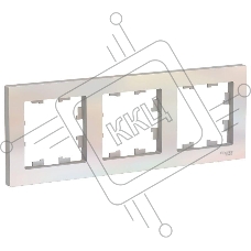 Рамка 3-м ATLAS DESIGN универс. жемчуг SchE ATN000403