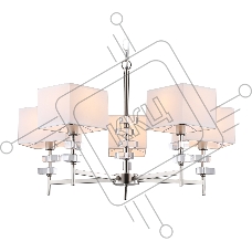 Люстра Ambrella light LH71321/5 SN/WH никель/белый E14/5 max 40W D700*850