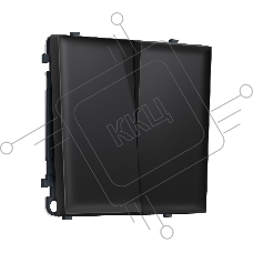 Комплект механизма 2-кл проходного выключателя SIGMA Черный матовый 10A-250V QUANT PRO (SP8030, PR120)