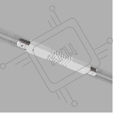 TRC-1-1-FLEX-WH / Соединитель электрический Гибкий коннектор для однофазного шинопровода (белый) /