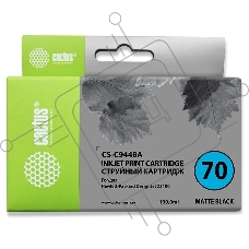 Картридж струйный Cactus CS-C9448A черный матовый для №70 HP Designjet Z3100 (130ml)