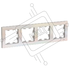 Рамка 4-м ATLAS DESIGN универс. жемчуг SchE ATN000404