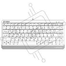 Клавиатура A4Tech Fstyler FKS11 проводная, USB, белый/серый