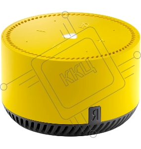 Умная колонка Yandex Станция YNDX-00025Y Лайт лимон Bluetooth 5.0, суммарная мощность 5 Вт, вес 200г, цвет лимон, питание от сети