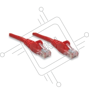 Патч-корд UTP кат. 5e,  3м Exegate красный