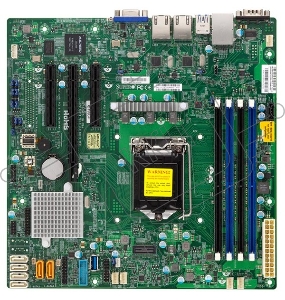 Материнская плата SuperMicro MBD-X11SSL-F-B Soc-1151 iC232 mATX 4xDDR4 6xSATA3 SATA RAID i210AT 2хGgbEth bulk