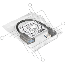 Удлинитель USB 3.0 ExeGate EX-CC-USB3-AMAF-0.15L (Am/Af, угловой 90-градусный коннектор (горизонтальный левый), 0,15м)