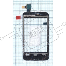 Сенсорное стекло (тачскрин) для Alcatel One Touch Tribe 3041D черное