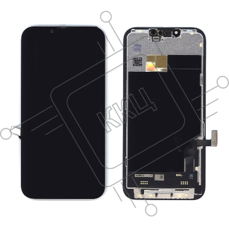 Дисплей Amperin для Apple iPhone 13 в сборе с тачскрином (Soft Oled), черный