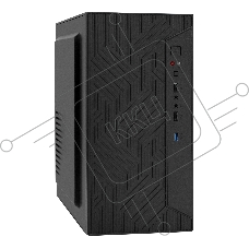 Компьютерный корпус Minitower ExeGate BAA-303U-AAA400 (mATX, БП AAA400 с вент. 8см, 2*USB+1*USB3.0, HD Audio, черный)