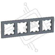 Рамка 4-м AtlasDesign универс. грифель SchE
