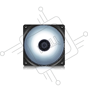Вентилятор DEEPCOOL RF120W 120x120x25мм (96шт./кор, LED White подсветка, 1300об/мин) Retail