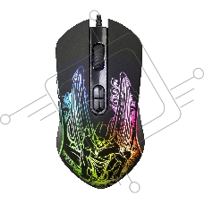 Мышь проводная Qumo Gothic M51 черный, 3200 dpi, USB, кнопки - 7