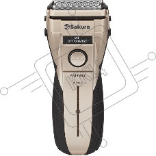 Бритва электрическая Sakura SA-5407G 3 подвиж.сетки влажн.бритьё триммер аккум