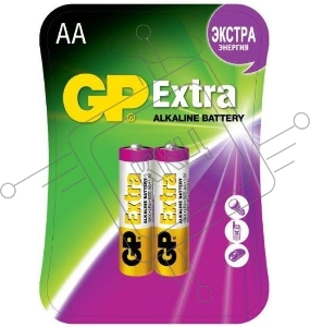 Батарея GP Extra Alkaline 15AX LR6 AA (2шт) блистер