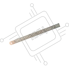 Линейка FIT 19005  нержавеющая 500 х 28мм