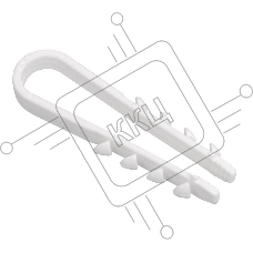Дюбель-хомут d19-25мм для круглого кабеля нейлон бел. (уп.100шт) ИЭК UHH35-19-25-100