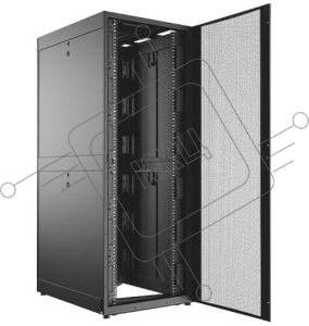 Шкаф телекоммуникационный C3 Solutions 42U 600x1200, черный, дверь перф.