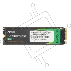Накопитель SSD Apacer AS2280P4U, 512Gb, PCIe 3.0 x4, M.2 2280, NVMe, R/W 3500/2300