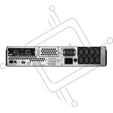 Источник бесперебойного питания APC Smart-UPS SMT2200RMI2UNC 1980Вт 2200ВА черный