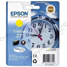 Картридж струйный Epson T2704 (C13T27044022/C13T27044020) желтый, 300 стр., для WF7110/7610/7620 (300стр.)