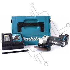 УШМ MAKITA DGA504RF  ф125мм 18В 1х3Ач Li-ion 8500об/м 2.5кг,чем,пл пуск,anti-restart,б/щет