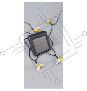 Каскад Lamper Янтарные Пчелы LED 10 м с выносной солнечной панелью 2 м и аккумулятором, IP65, теплое белое свечение