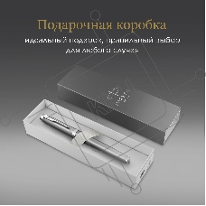Ручка перьевая Parker IM Writing Rituals F331 (2203896) серый сталь нержавеющая F подар.кор.