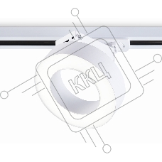 Трековый однофазный светодиодный светильник Ambrella light GL6866 WH белый LED 15W 4200K D115*80