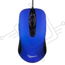 Мышь проводная Gembird MOP-400-B синий, 1000 dpi, USB, кнопки - 3
