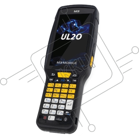 Терминал сбора данных M3 Mobile Android 9.0, GMS, FHD, 802.11 a/b/g/n/ac, SE4750 2D Imager Scanner, Rear Camera, BT, GPS, NFC(HF), 2G/16G, 35 Functional Keypad, Standard Battery is included and Bullet Proof Film, Hand Strap are attached. Requires Cradle a