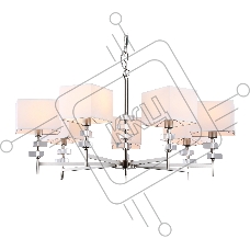 Люстра Ambrella light LH71323/7 SN/WH никель/белый E14/7 max 40W D860*850