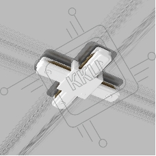 TRC-1-1-X-WH / Соединитель электрический Коннектор X-образный для однофазного шинопровода (белый) /