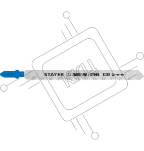 Полотна для эл/лобзика STAYER T318B, HSS, по металлу (2-6мм), Т-хвостовик, шаг 1,8мм, 110мм, 2шт, STAYER Professional