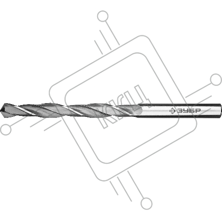 Сверло по металлу ЗУБР ПРОФ-В 6.5х101мм, сталь Р6М5, класс В