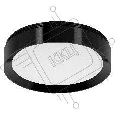 Насадка для корпуса светильника N8113 PBK черный полированный D85*H18,5mm Out15mm GX53