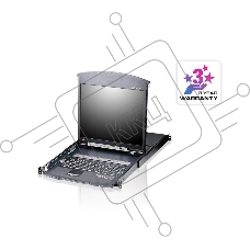 KVM консоль ATEN 8P CAT-5 HIGH DENSITY DUAL RAIL LCD KVM*KL1508AN-AXA-RG