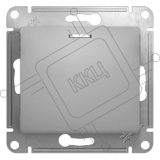 Механизм выключателя 1-кл. СП GLOSSA 10А IP20 10AX с подсветкой алюм. SchE GSL000313