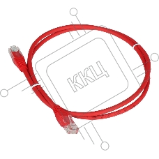 Патч-корд TWT UTP кат.5e, с заливными колпачками, 1.0 м, красный