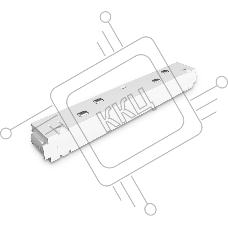 GL3629 WH белый коннектор питания прямой для шинопровода IP20 48V 215*18*18