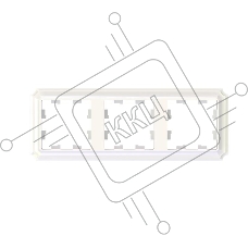 Рамка ATLASDESIGN ANTIQUE 3-постовая рамка, универсальная, ЖЕМЧУГ