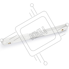 GL3630 WH белый коннектор питания угловой для шинопровода IP20 48V 255*18*18