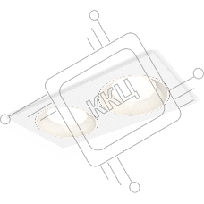 Комплект встраиваемого светильника Ambrella light XC7635060 SWH белый песок MR16 GU5.3 (C7635, N7020)