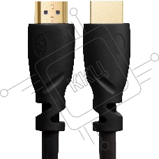 Кабель Greenconnect20.0m, HDMI версия 2.0, HDR, Ultra HD 4K60 Hz/ 5K30Hz, 3D, Ethernet 18.0 Гбит/с, OD8.0mm, 28/26 AWG, черный