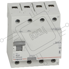 Выключатель дифф. тока Legrand RX3 402063 40A 30мА AC 4П 400В 4мод