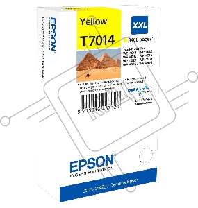 Струйный картридж EPSON C13T70144010 WP 4000/4500 Series Ink XXL Cartridge Yellow 3.4k