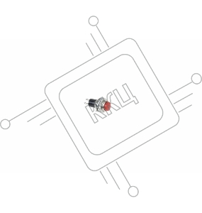 Выключатель-кнопка  металл 220V 2А (2с) (ON)-OFF  Ø10.2  красная  Mini  REXANT