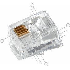 Джек телеф. 6P-4C (уп.100шт) Rexant 05-1012